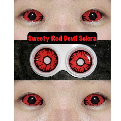 Sweety Red Sclera Contacts Devil Sclera (1 lens/pack)-Sclera Contacts-SweetyCon