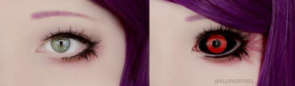 Sweety Red Sclera Contacts Tokyo Ghoul - Red Ghoul/Gremlin (1 lens/pack)-Sclera Contacts-SweetyCon