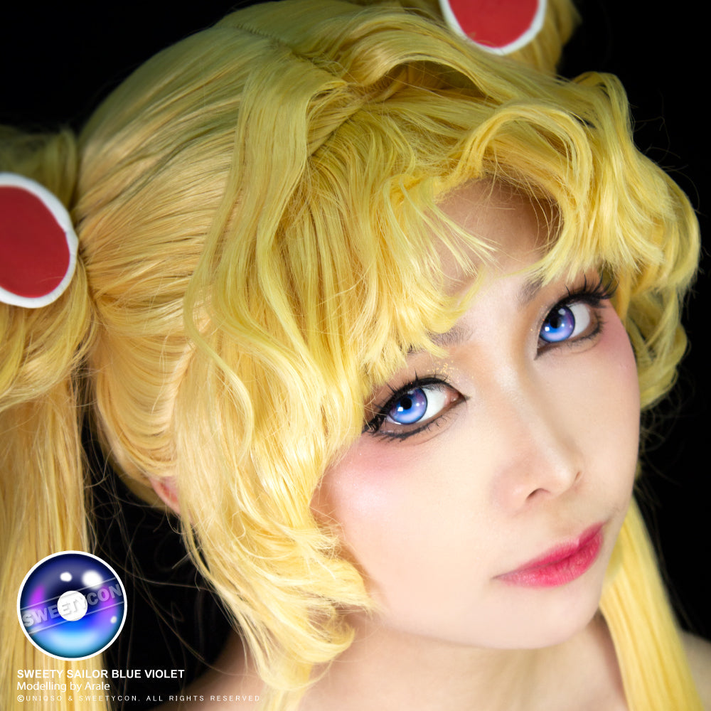 Sweety Sailor Blue Violet (1 lens/pack)-Colored Contacts-SweetyCon