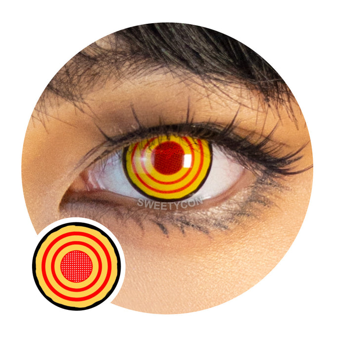 Sweety Crazy Yellow Rings V2 (Makima Chainsaw Man)-Crazy Contacts-UNIQSO