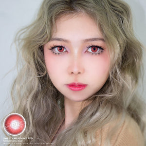 Sweety Milkshake Red-Colored Contacts-UNIQSO