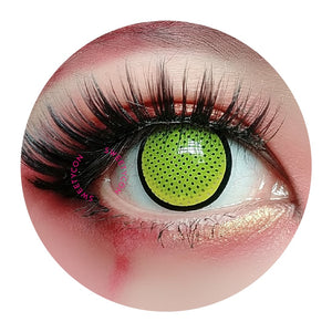 Sweety Crazy Yellow Mesh/Screen with Black Rim-Crazy Contacts-UNIQSO