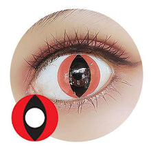 Load image into Gallery viewer, Sweety Crazy Cat Eye Red (1 lens/pack)-Crazy Contacts-UNIQSO

