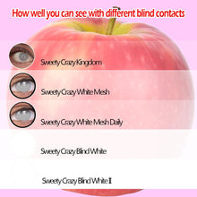 Load image into Gallery viewer, Sweety Crazy Blind White - Version II (1 lens/pack)-Crazy Contacts-UNIQSO
