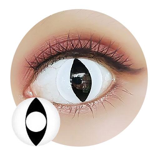 Sweety Crazy White Cat (1 lens/pack)