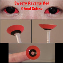Load image into Gallery viewer, Sweety Reverse Red Ghoul Sclera Contacts (1 lens/pack)-Sclera Contacts-UNIQSO
