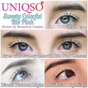 Sweety Colorful Rio Pink-Colored Contacts-UNIQSO