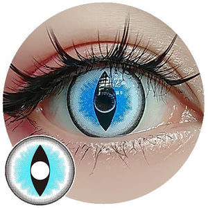 Sweety Crazy Sexy Cat Eye Blue (1 lens/pack)-Crazy Contacts-UNIQSO