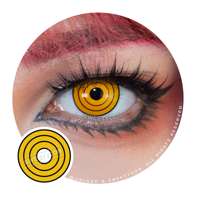 Sweety Crazy Yellow Rings (Makima Chainsaw Man)-Crazy Contacts-UNIQSO